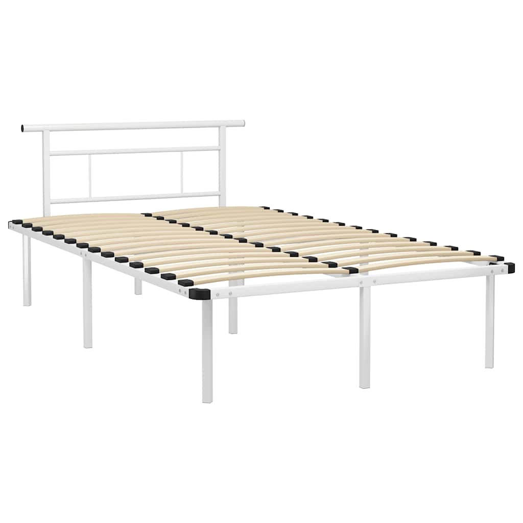 Estrutura de cama 120x200 cm metal branco