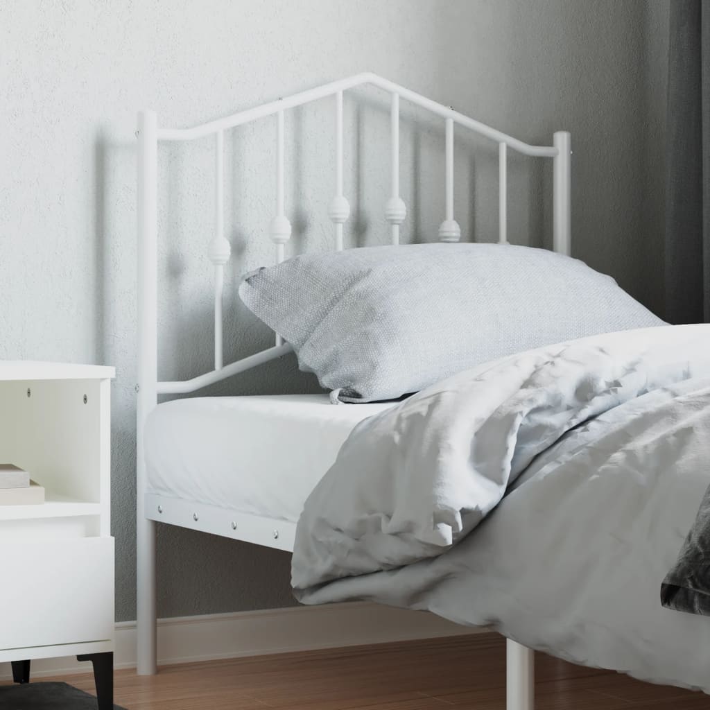 Cabeceira de substituição 80 cm metal branco