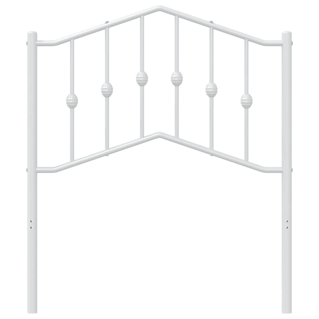 Cabeceira de substituição 80 cm metal branco