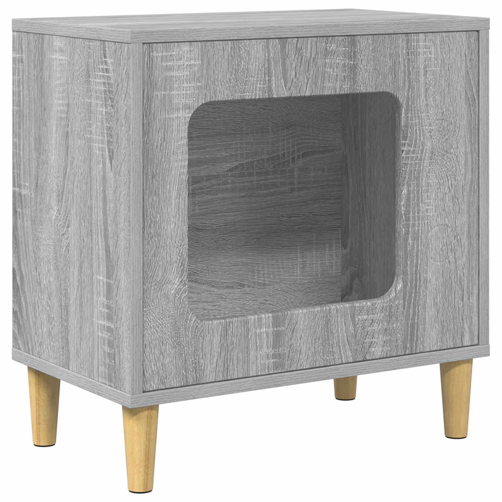 Casa para gatos cinza sonoma 51 x 30 x 52 cm