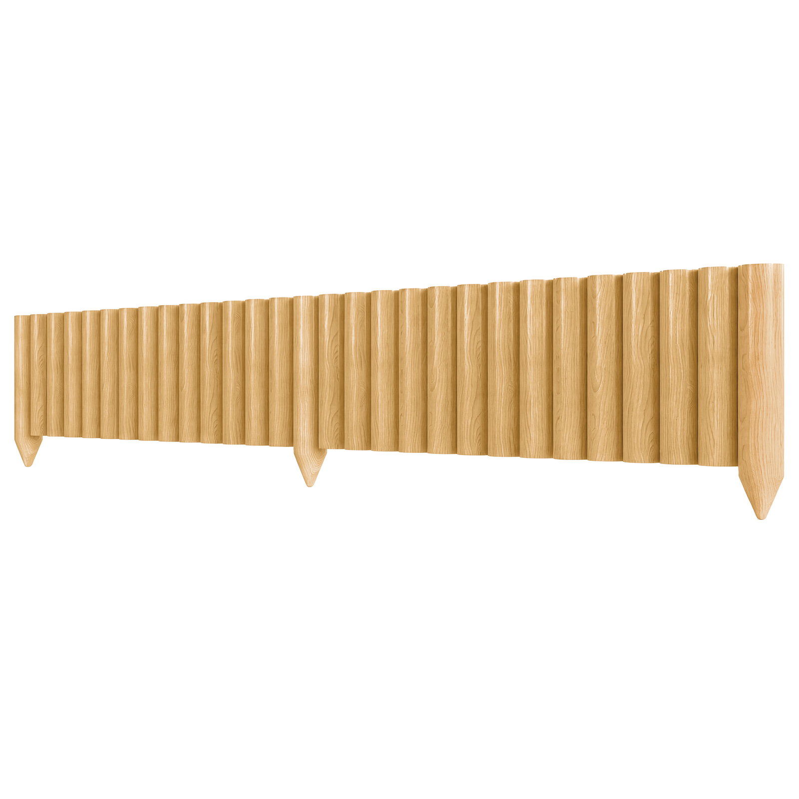 Cerca de jardim em madeira painel decorativo resistente e fácil de instalar para pátio relva caminho 176x38 cm madeira