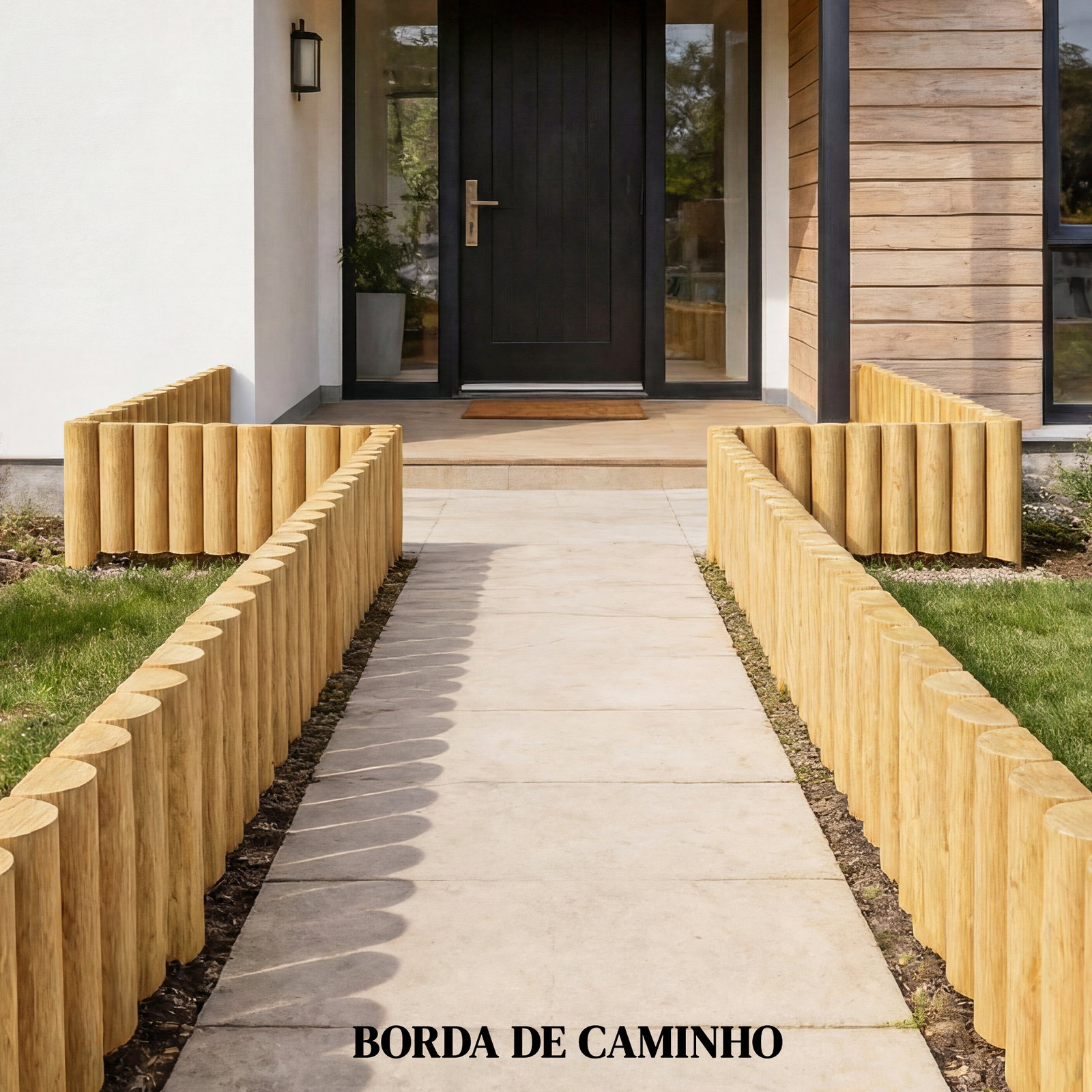 Cerca de jardim em madeira painel decorativo resistente e fácil de instalar para pátio relva caminho 176x38 cm madeira