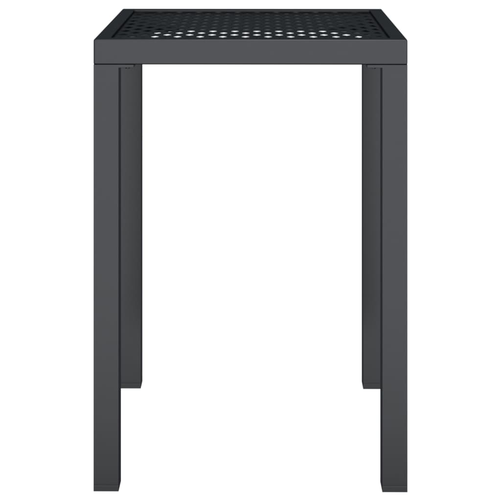 Mesa de jardim 50x50x72 cm aço antracite
