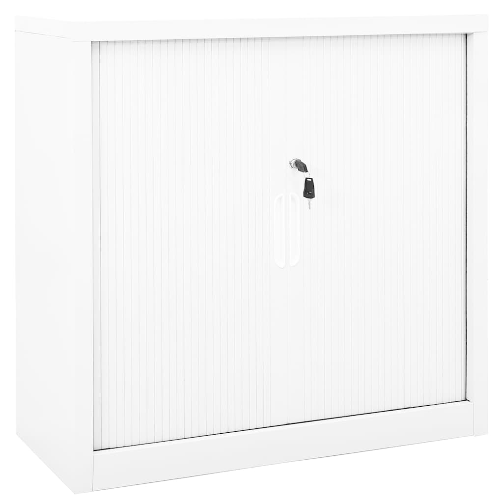 Armário com porta deslizante aço 90x40x90 cm branco