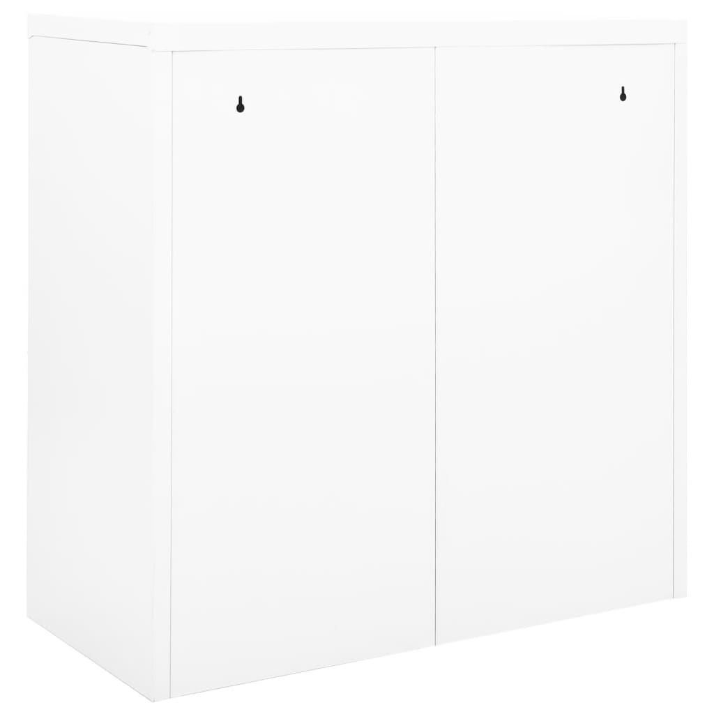 Armário com porta deslizante aço 90x40x90 cm branco