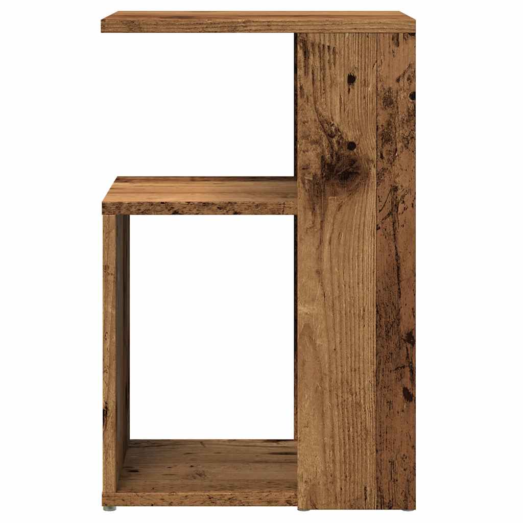 Mesa de apoio madeira velha 36x30x56 cm madeira trabalhada