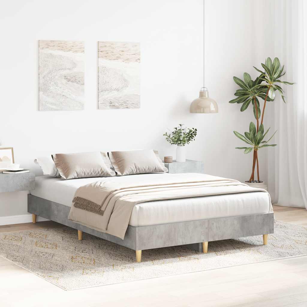Estrutura de cama sem colchão 120x200 cm cinza cimento