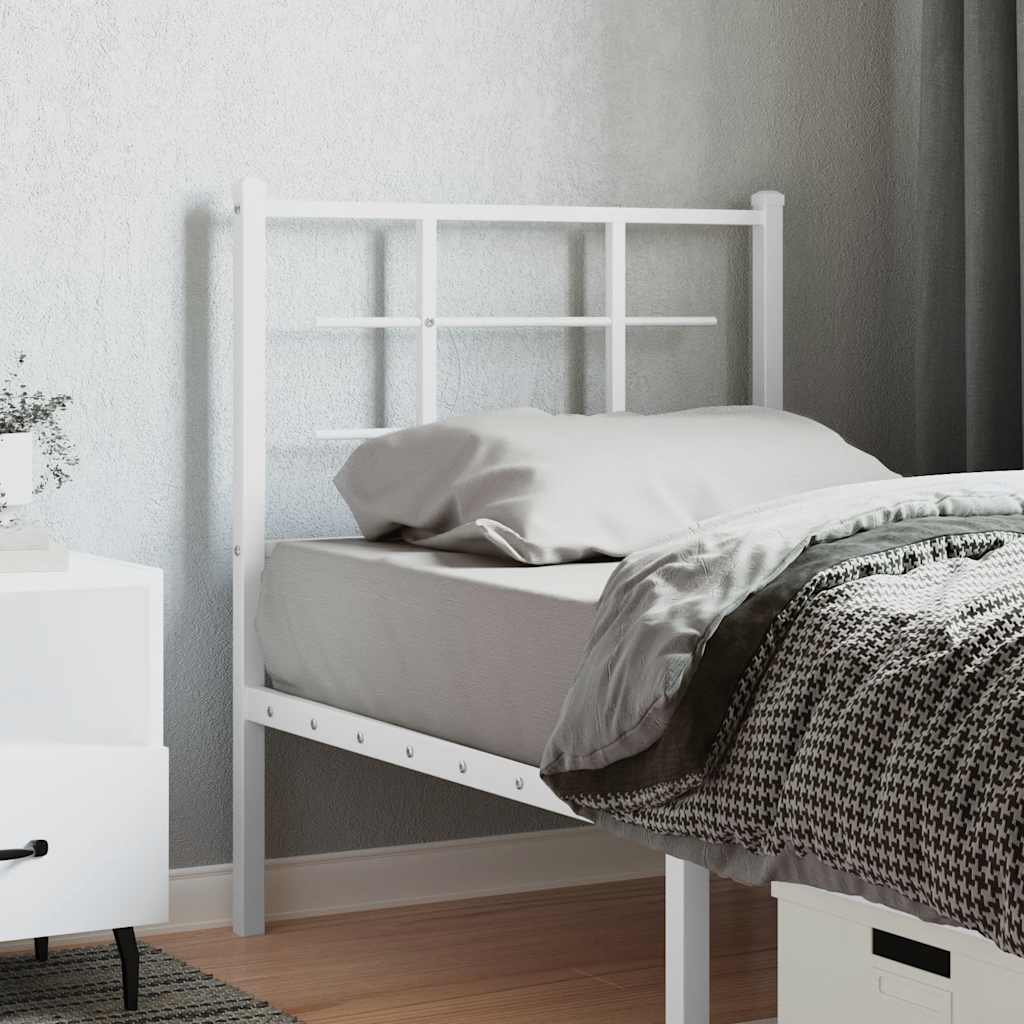 Cabeceira de substituição 75 cm metal branco
