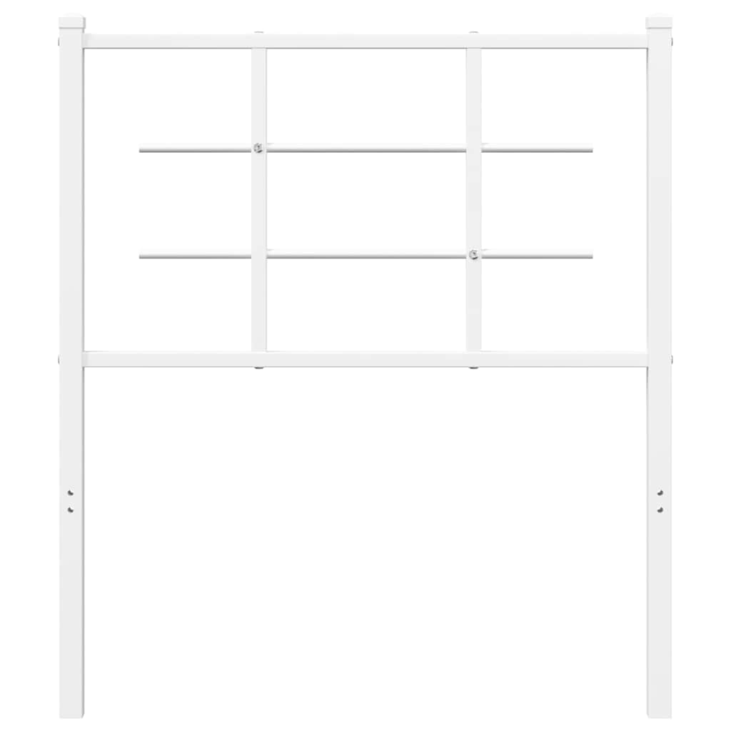 Cabeceira de substituição 75 cm metal branco