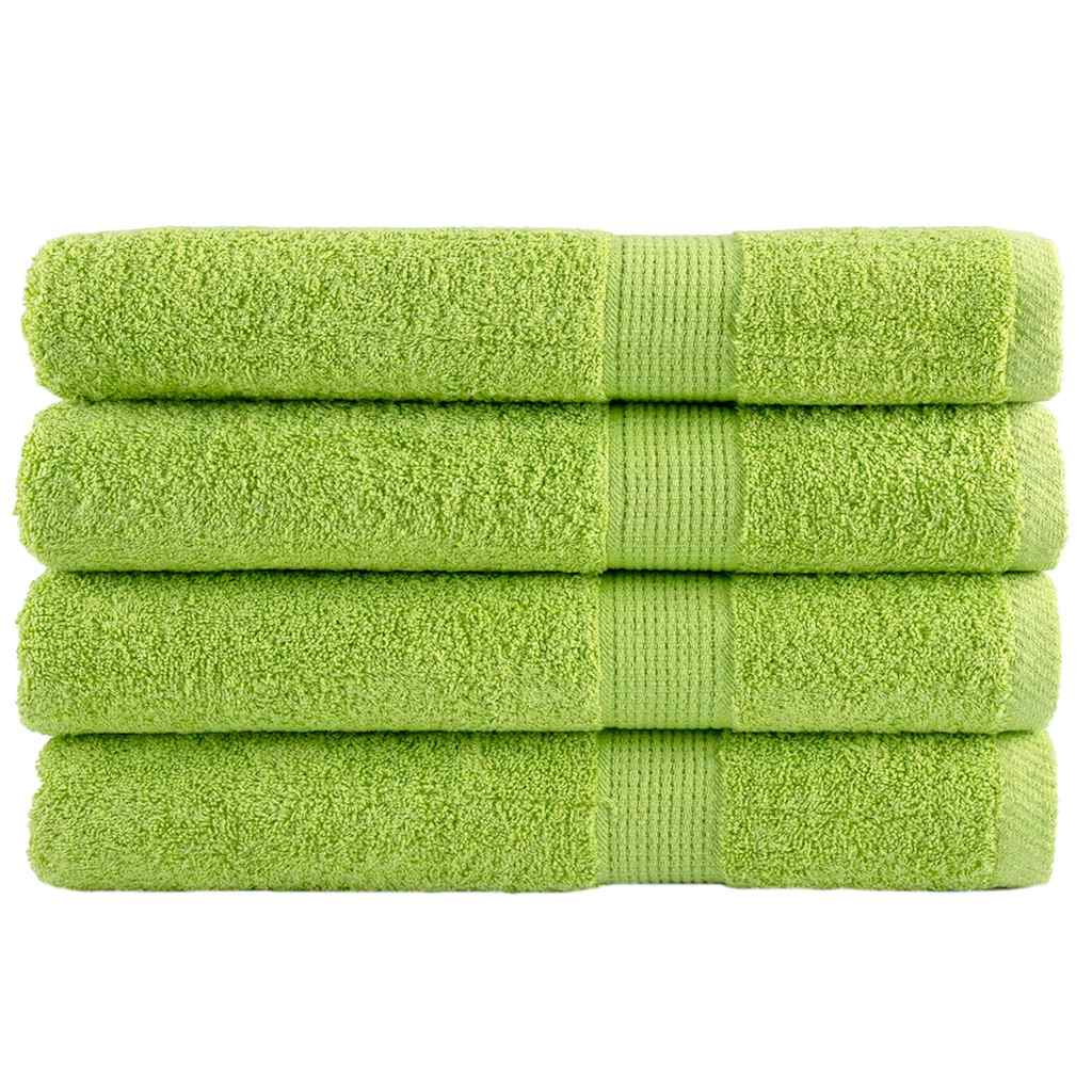 Toalhas sauna premium solund 4pcs 80x200 cm 600 gsm verde maça