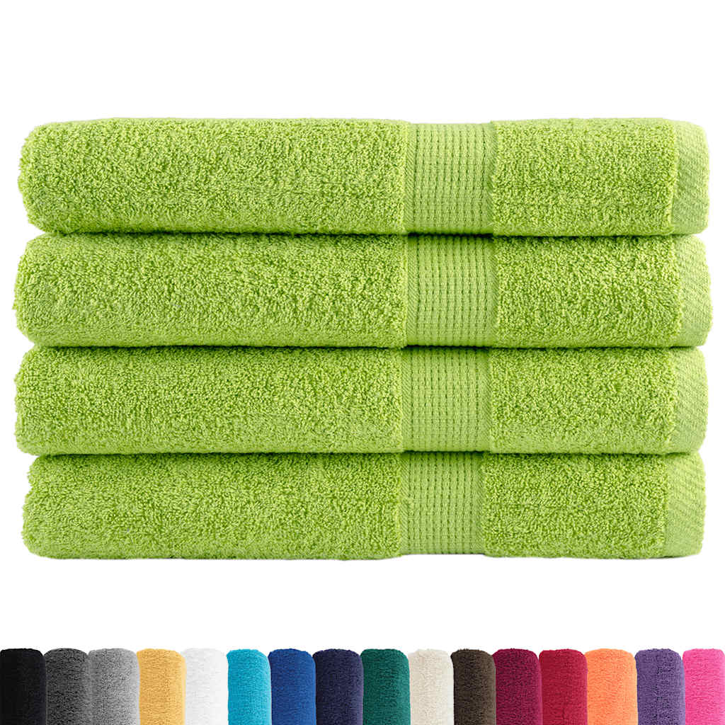 Toalhas sauna premium solund 4pcs 80x200 cm 600 gsm verde maça