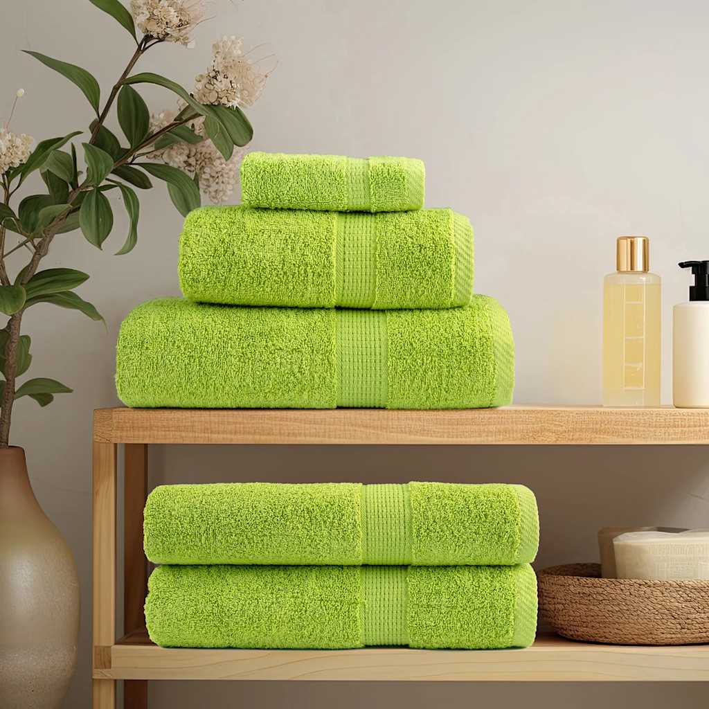 Toalhas sauna premium solund 4pcs 80x200 cm 600 gsm verde maça