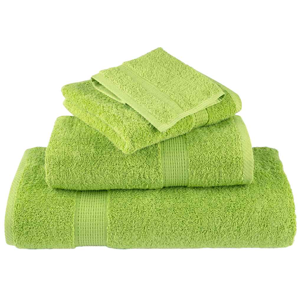 Toalhas sauna premium solund 4pcs 80x200 cm 600 gsm verde maça