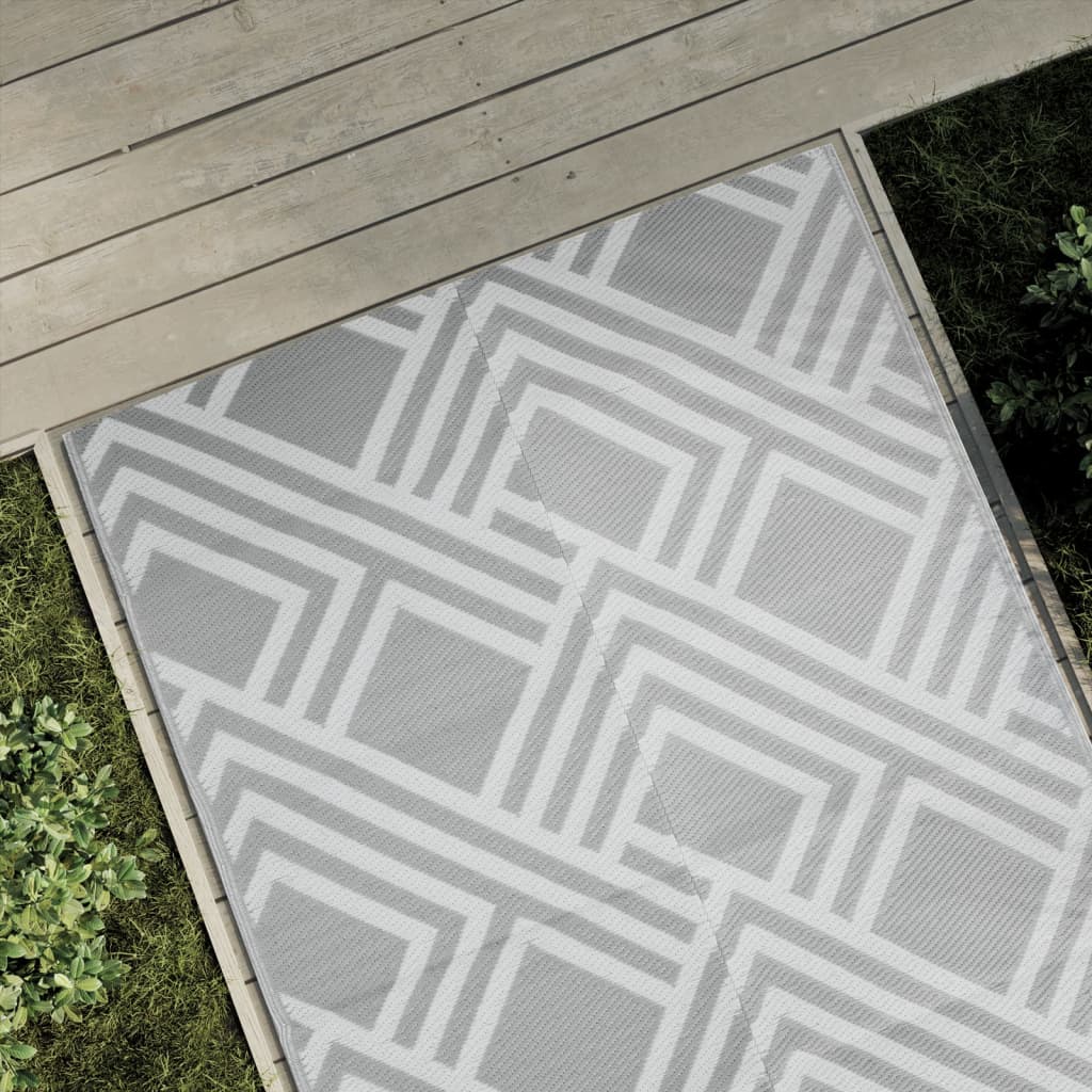 Tapete de exterior 120x180 cm arakil PP cinzento