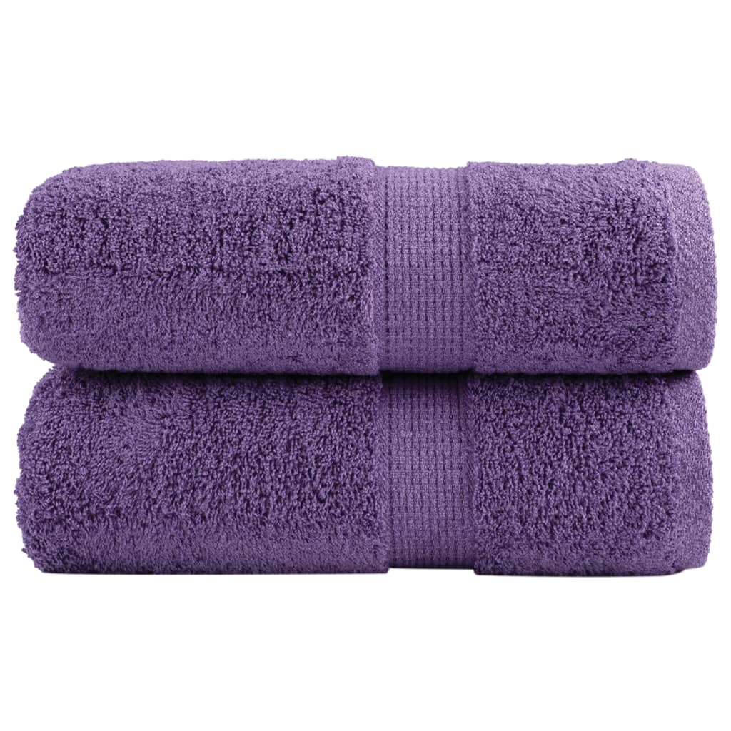 Toalhas de bidé premium solund 2 pcs 30x50 cm 600 gsm roxo