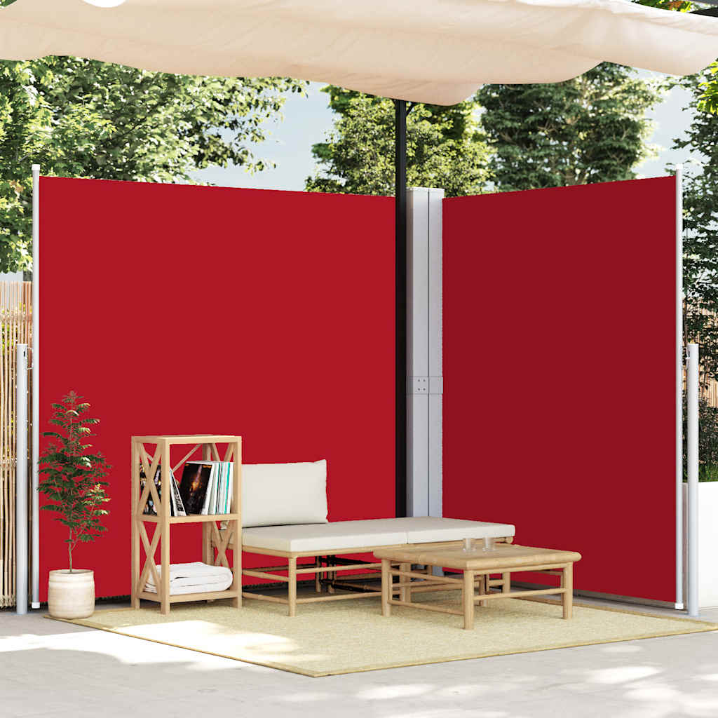 Toldo lateral retrátil 200x600 cm vermelho