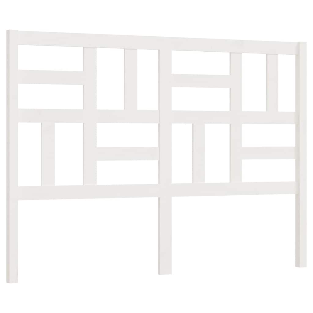 Cabeceira de cama 146x4x104 cm pinho maciço branco