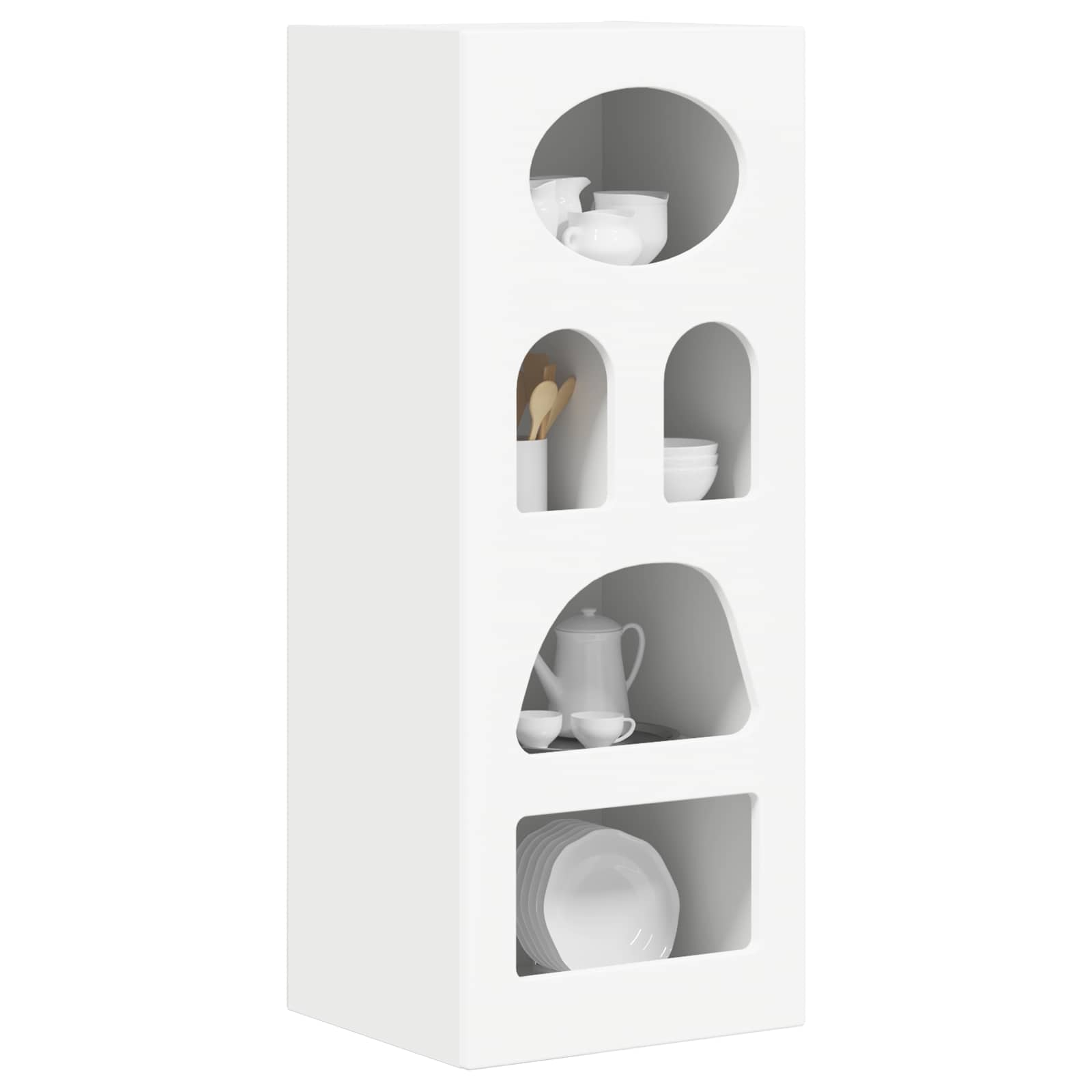 Buffet elst branco 40 x 35 x 100,5 cm derivados de madeira