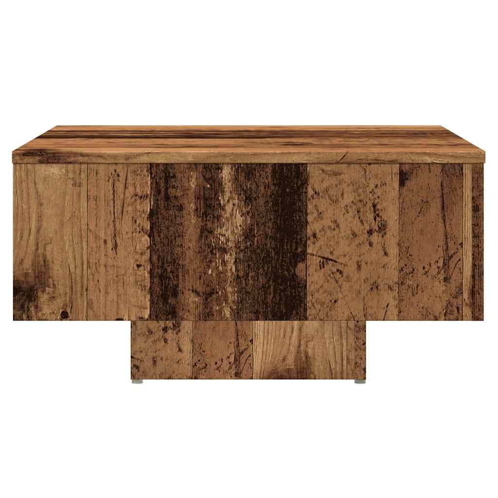Mesa de centro 60x60x31,5 cm derivados de madeira madeira velha