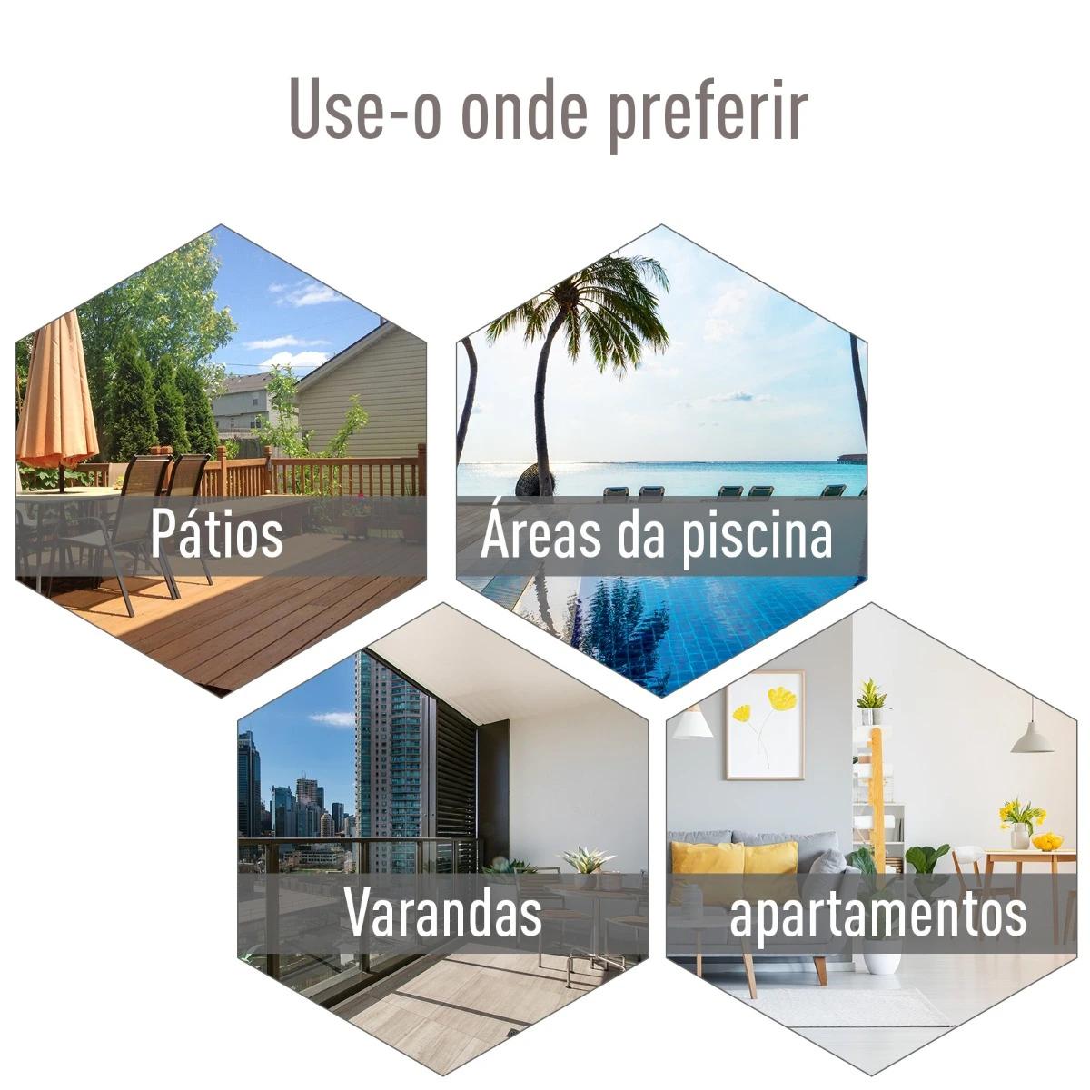 Conjunto de 2 cadeiras dobráveis para exterior com apoio de braços Cadeiras para varanda Jardim Terraço 58x64x94 cm Preto Carga