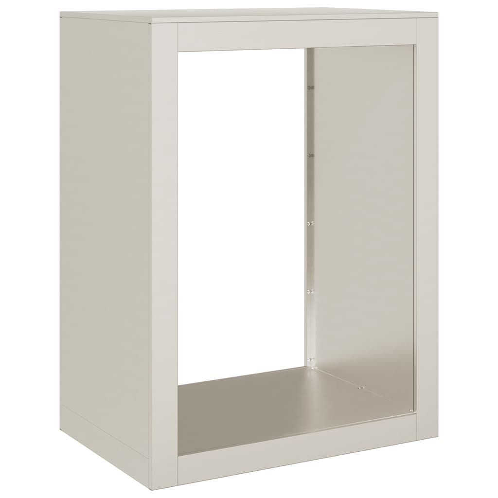 Rack lenha 60x40x80 cm aço resistente às intempéries