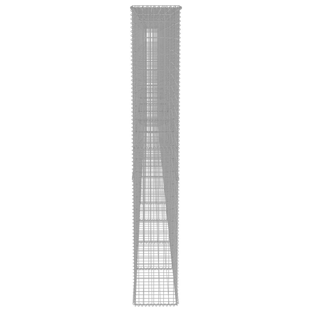 Muro gabião com tampas aço galvanizado 900x50x200 cm
