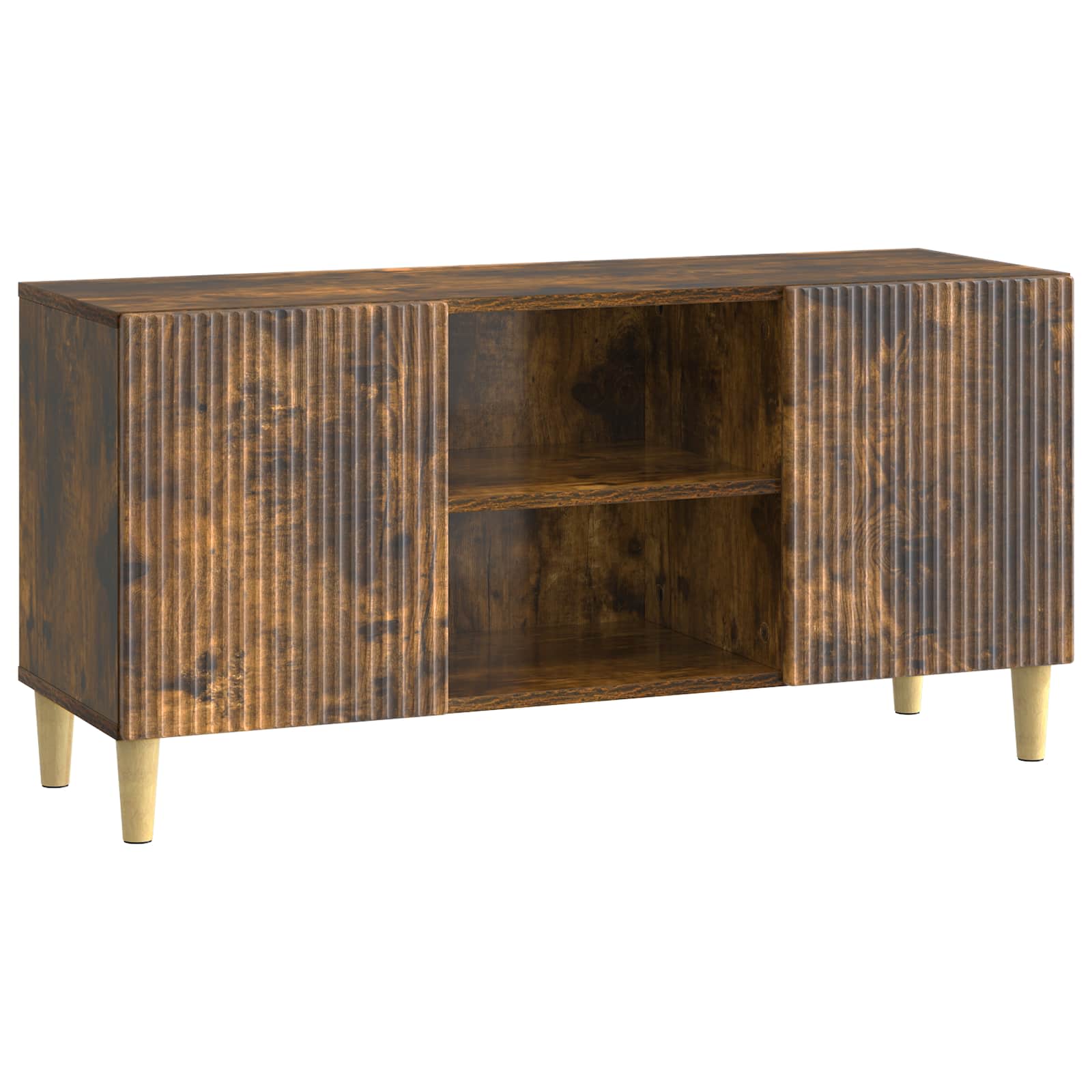 Gabinete para TV carvalho fumado 102 x 34,5 x 50 cm