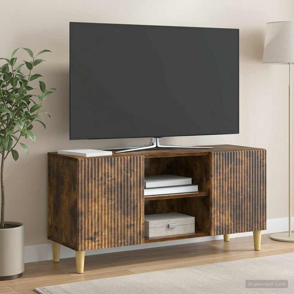 Gabinete para TV carvalho fumado 102 x 34,5 x 50 cm