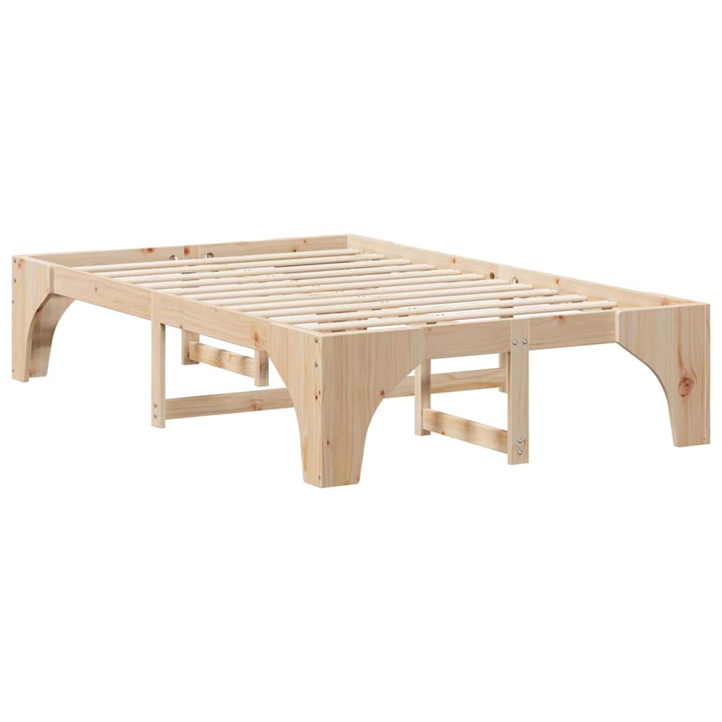 Estrutura da cama castanho 140 x 190 cm