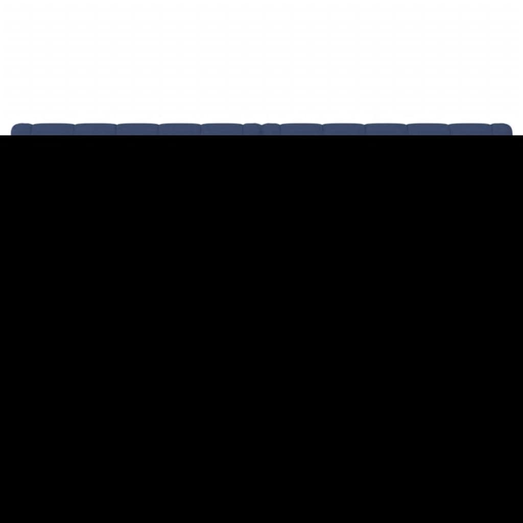 Cabeceiras azul 160x7x78/88 cm tecido