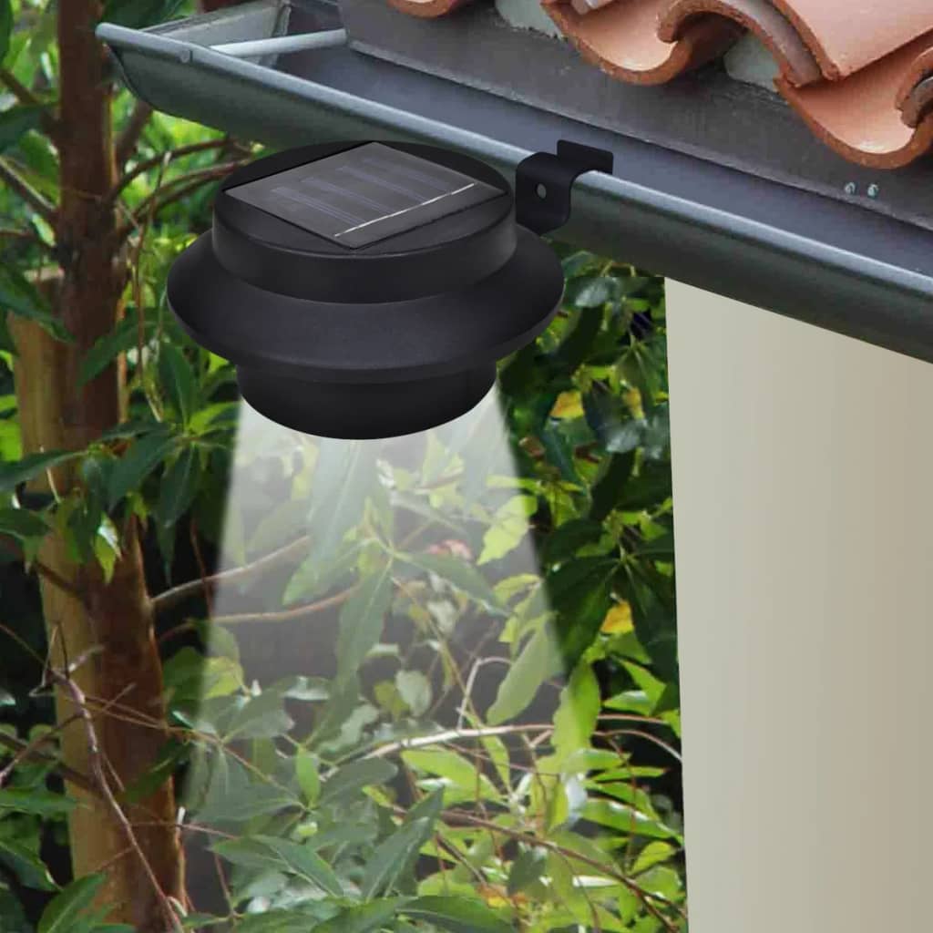 Conjunto lâmpada solar 6 peças de exterior para a cerca calha