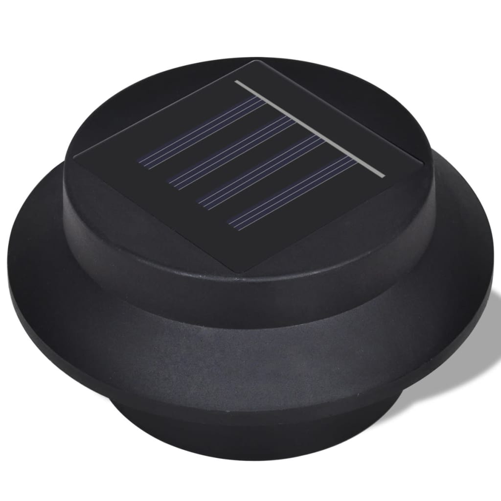 Conjunto lâmpada solar 6 peças de exterior para a cerca calha