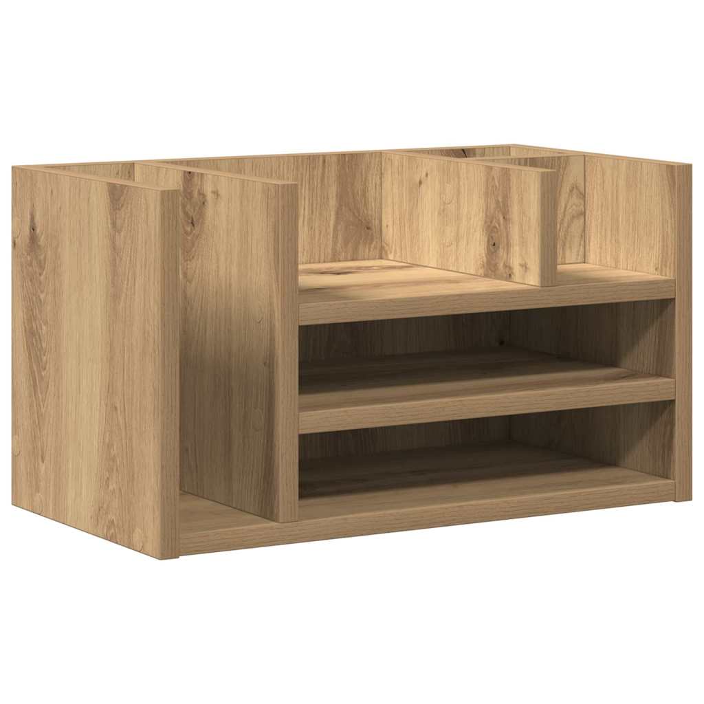 Organizador de mesa carvalho preto 44,5 x 24 x 25 cm