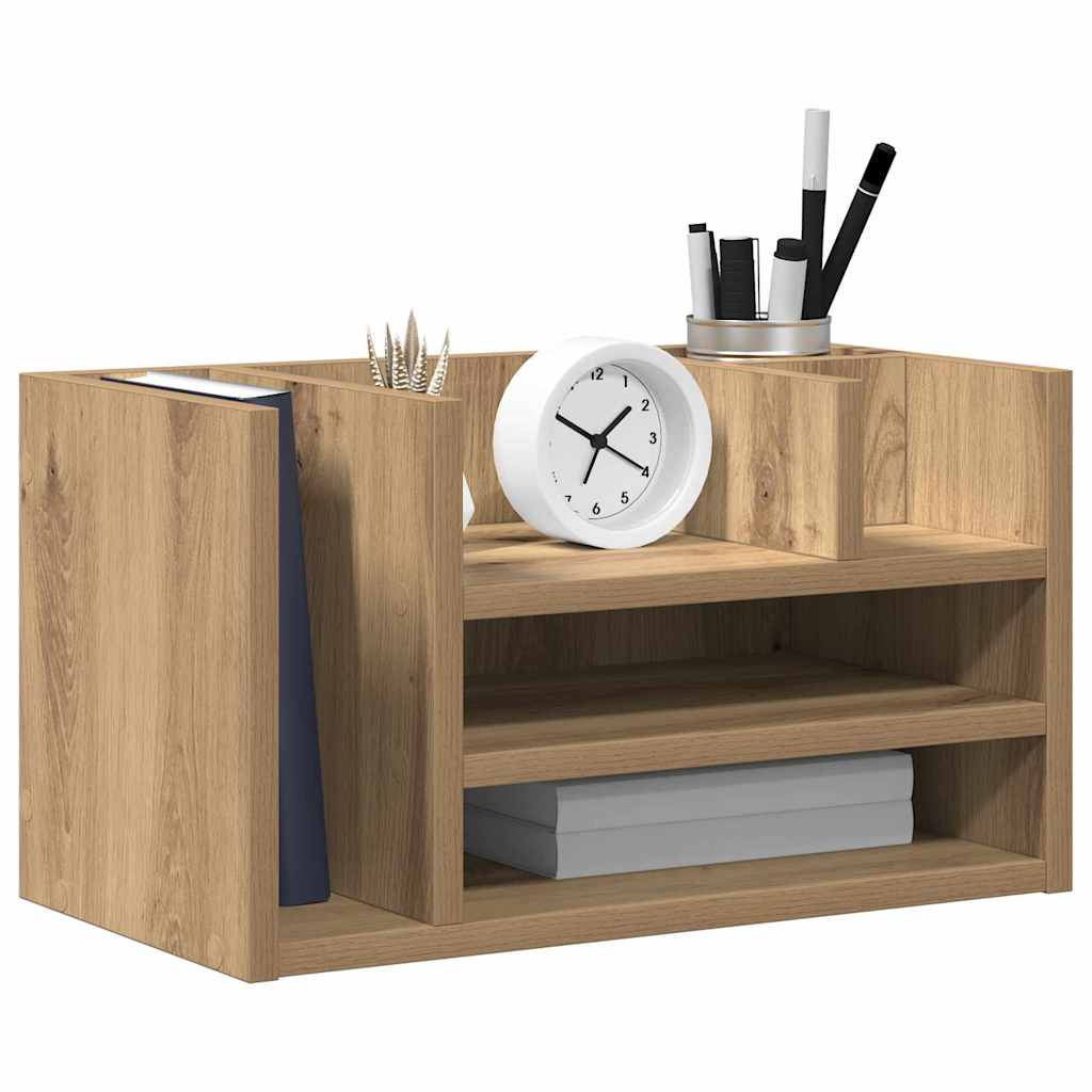 Organizador de mesa carvalho preto 44,5 x 24 x 25 cm