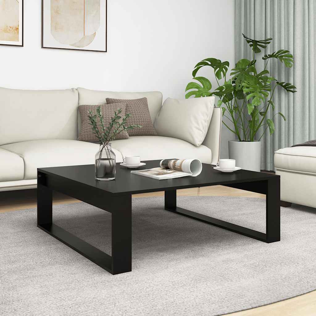 Mesa de centro 100x100x35 cm derivados de madeira preto