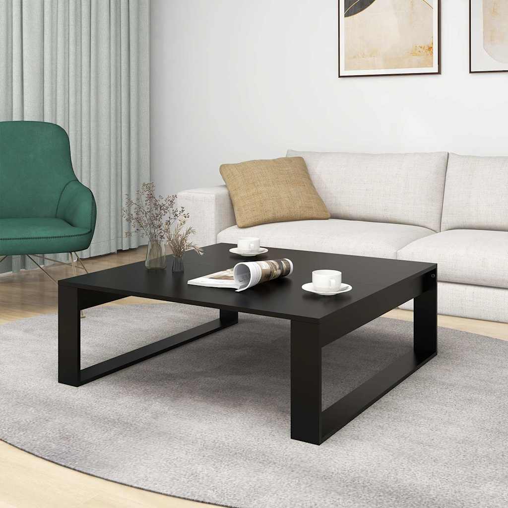 Mesa de centro 100x100x35 cm derivados de madeira preto