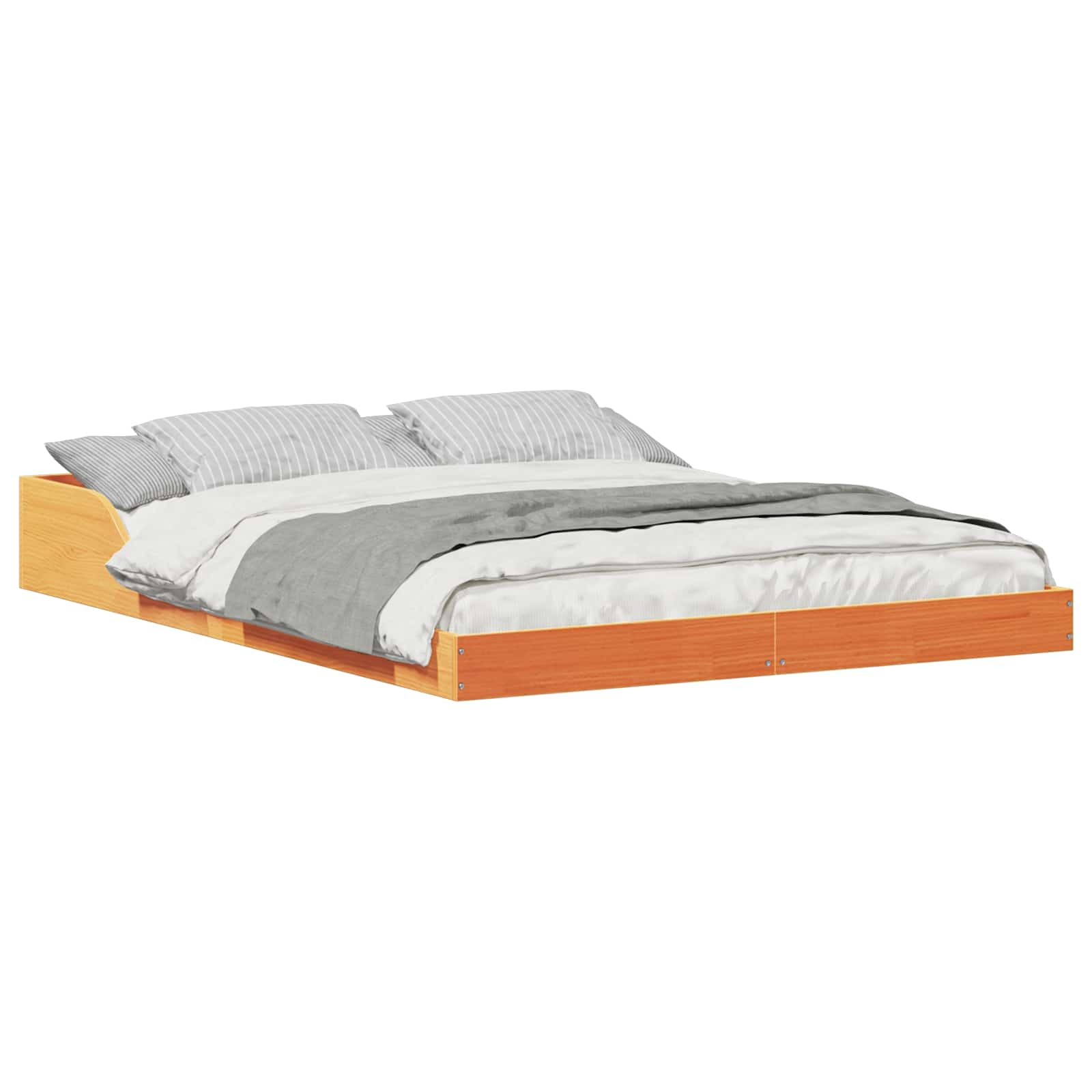 Estrutura da cama marrom cera 120 x 200 cm
