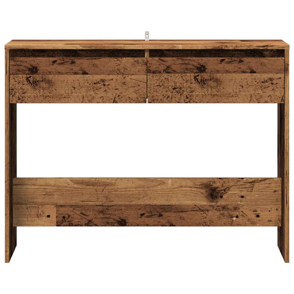 Mesa consola 100x35x76,5 cm derivados de madeira madeira velha