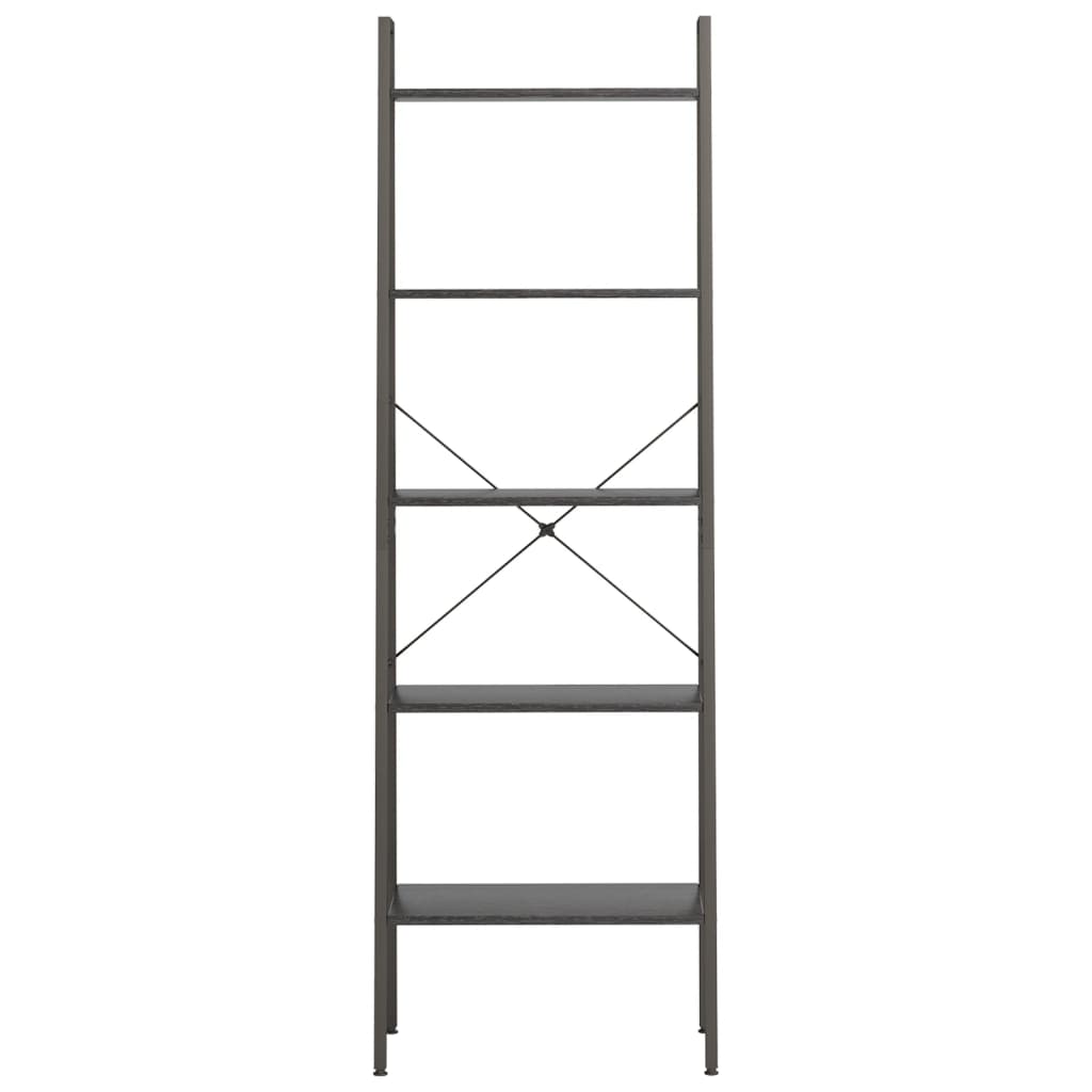 Estante de pé 5 prateleiras 56x35x174 cm preto