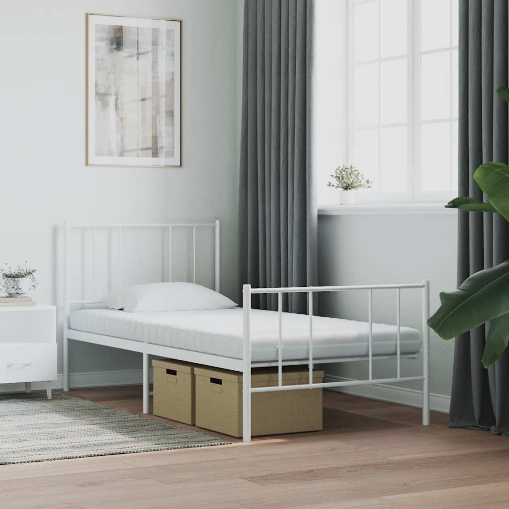 Colchão de espuma 90x220 cm 7 zonas dureza 20 ild branco