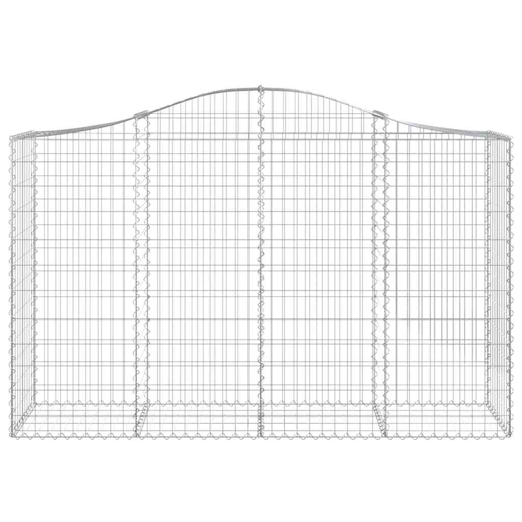Cestos gabião arqueados 10pcs 200x50x120/140 ferro galvanizado