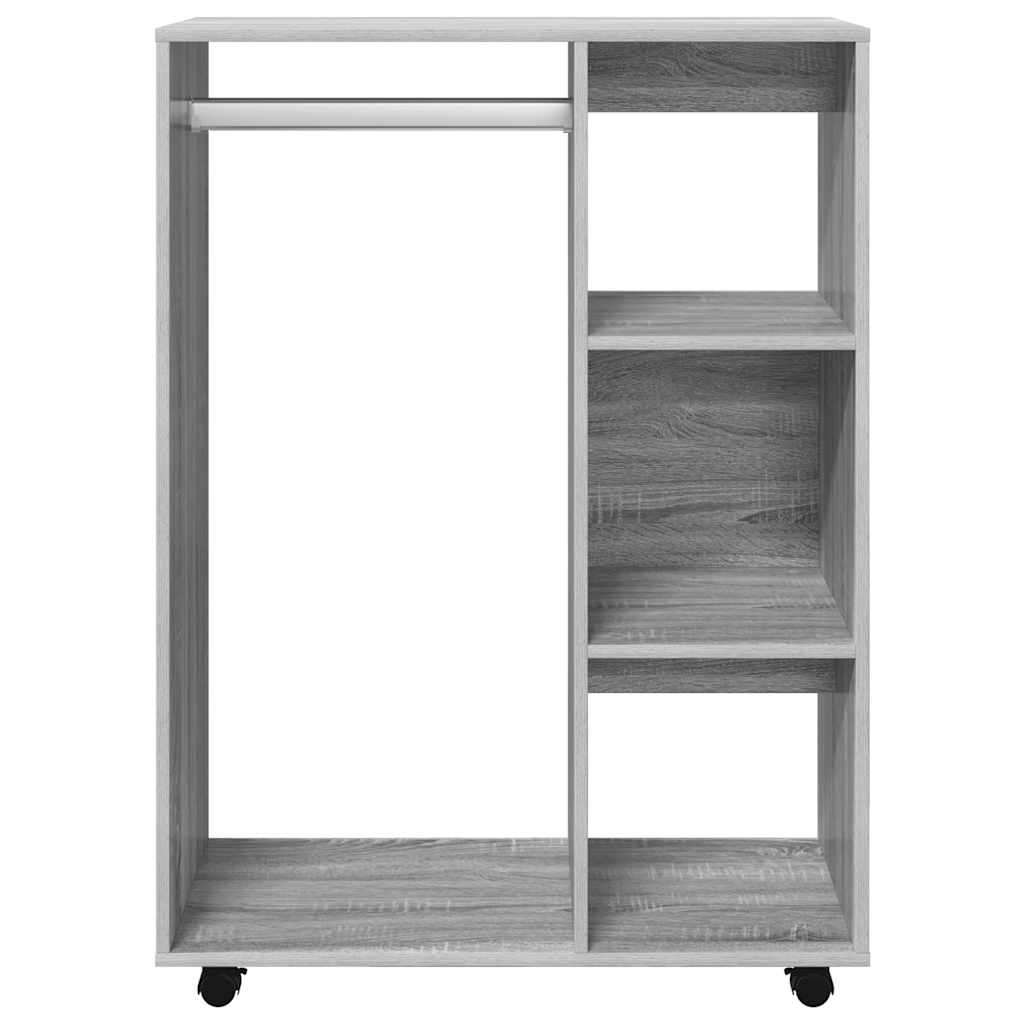 Roupeiro 80x40x110 cm derivados de madeira cinzento sonoma