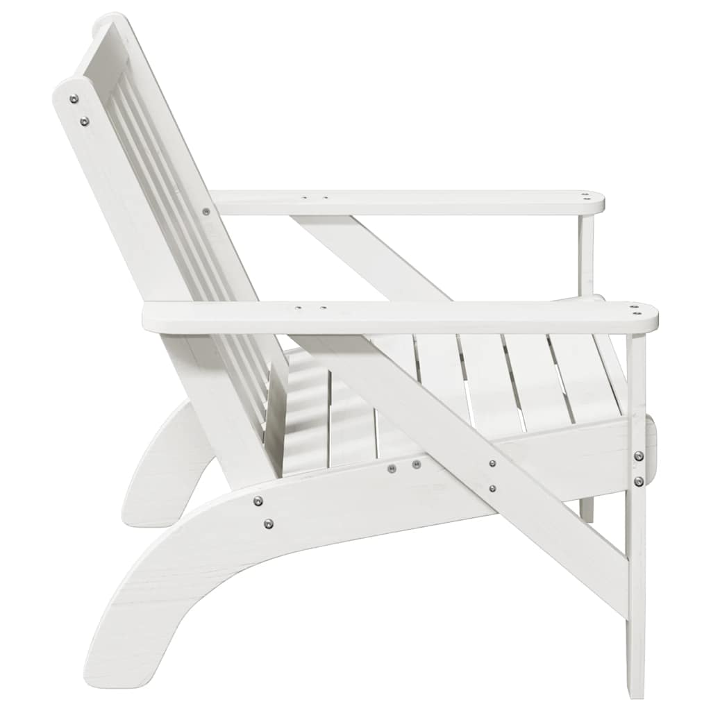 Cadeira de jardim adirondack 75x77x77 cm pinho maciça branco