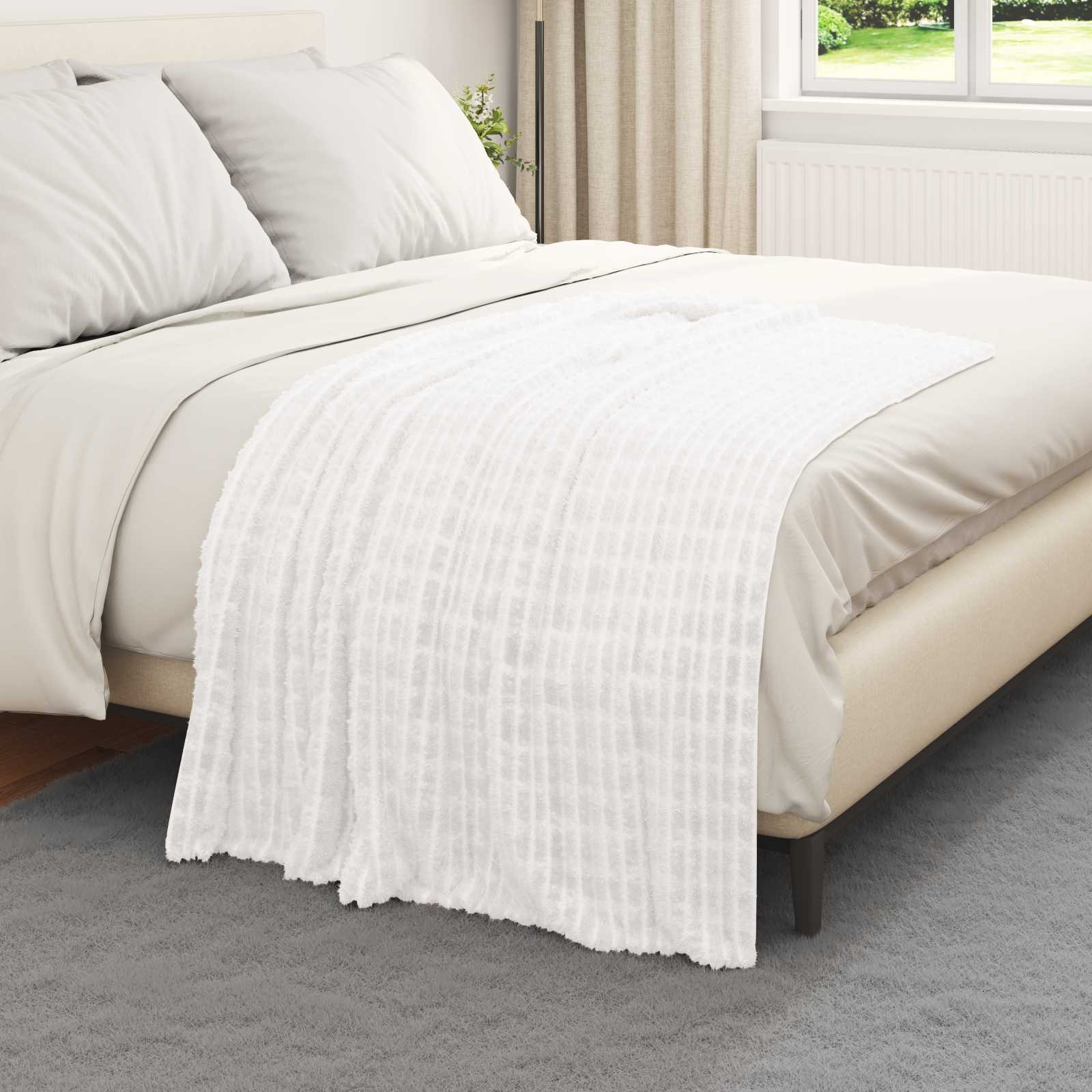 Cobertores de sofá 6 unid. branco 150 x 130 cm 2.75 lã