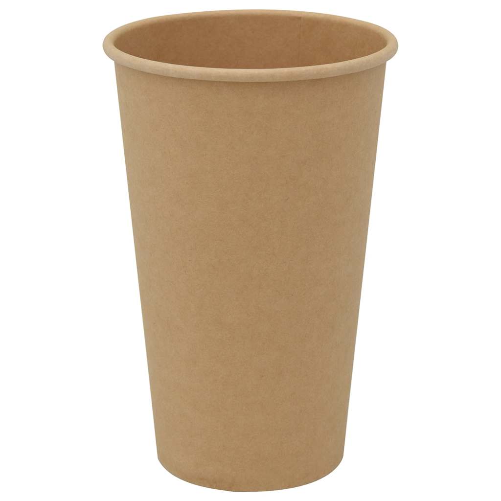 Copos de café de papel 1000 pcs 16oz 400ml castanho
