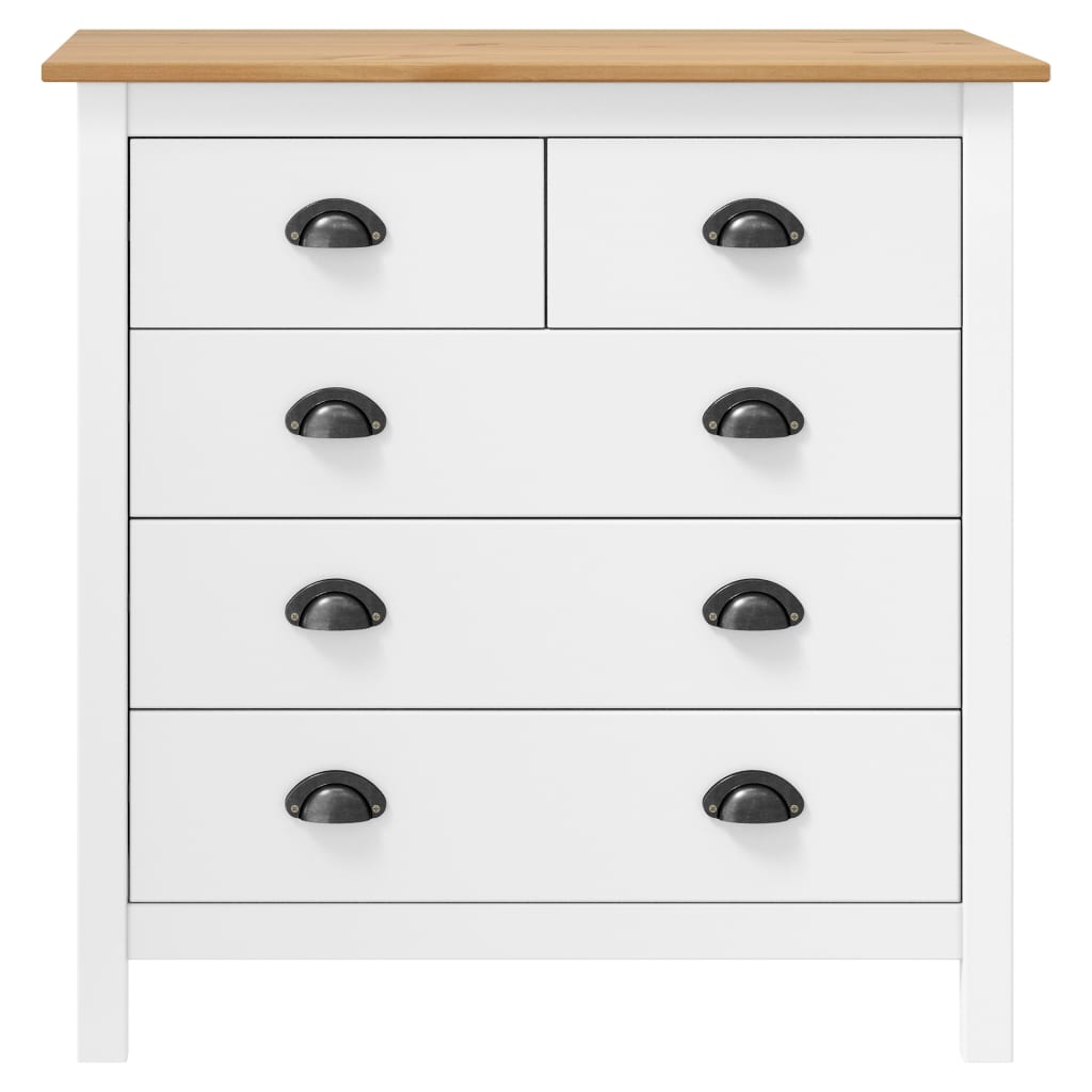 Aparador hill 79x40x80 cm madeira de pinho maciça branco