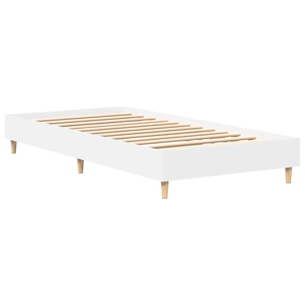 Estrutura cama s/ colchão 75x190 cm derivados de madeira branco