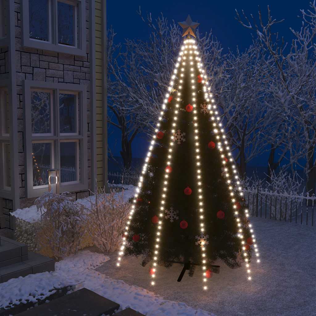 Cordão de luzes árvore de natal 400 luzes LED 400cm branco frio