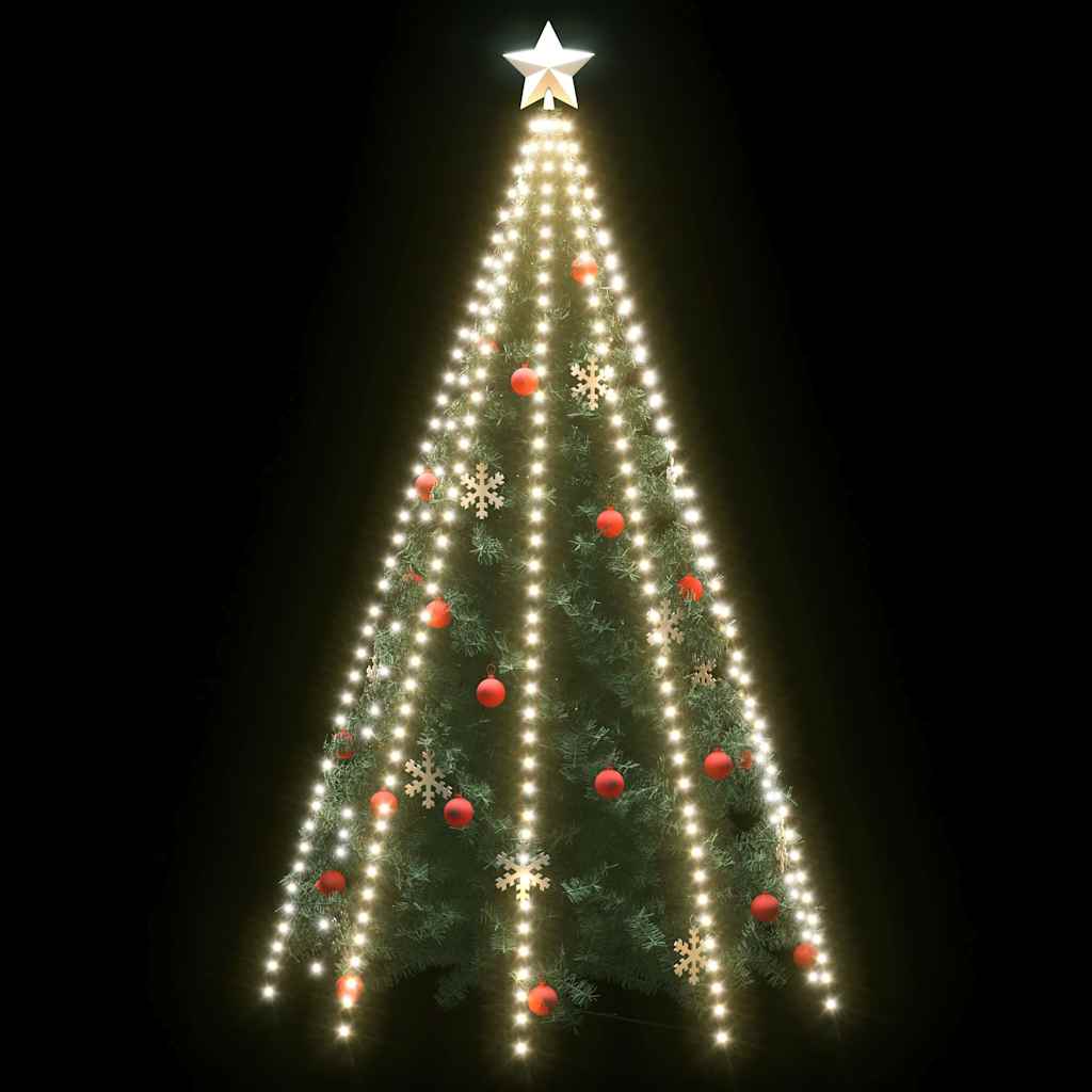 Cordão de luzes árvore de natal 400 luzes LED 400cm branco frio