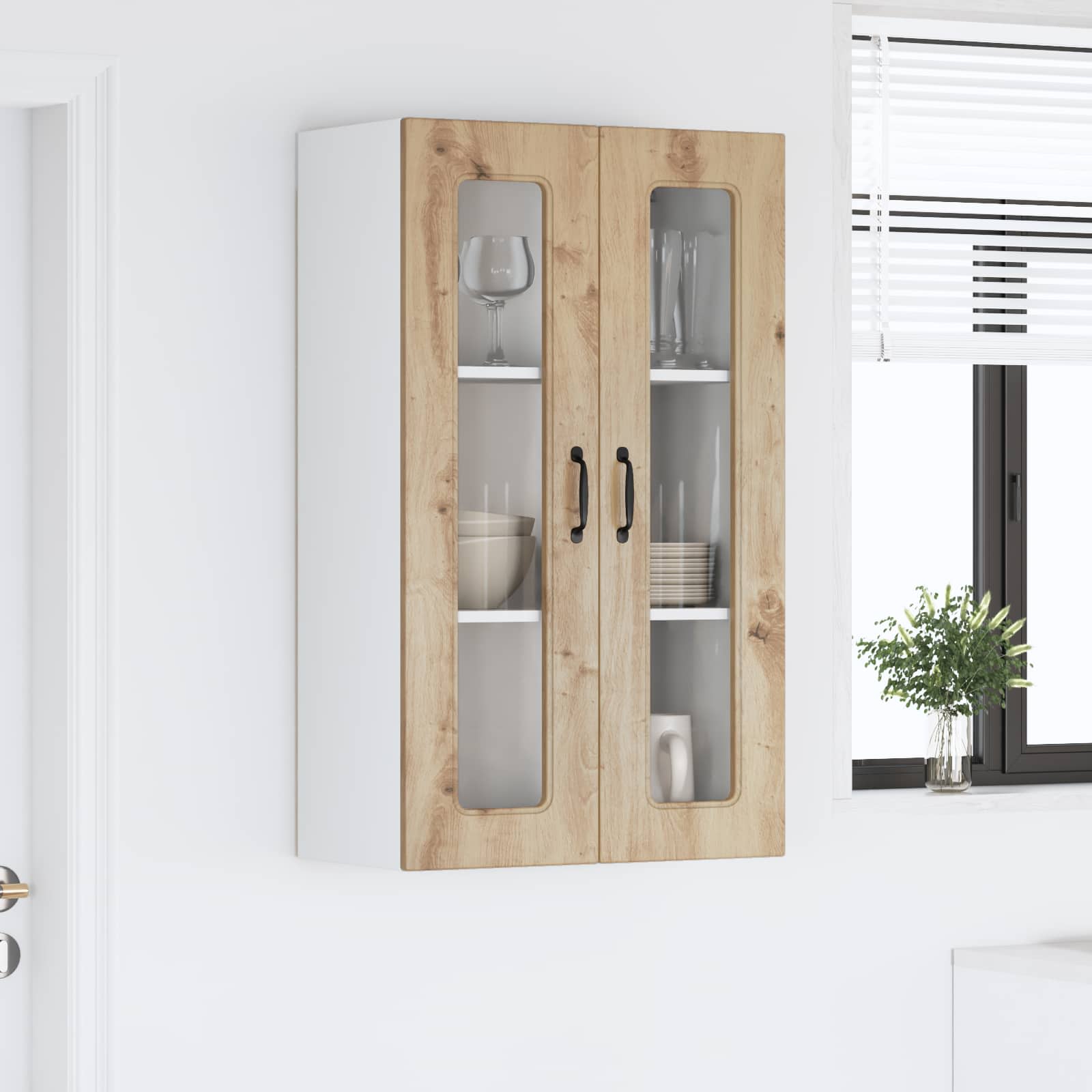 Painel de lava-louça kalmar carvalho artesanal 60 x 31 x 100 cm